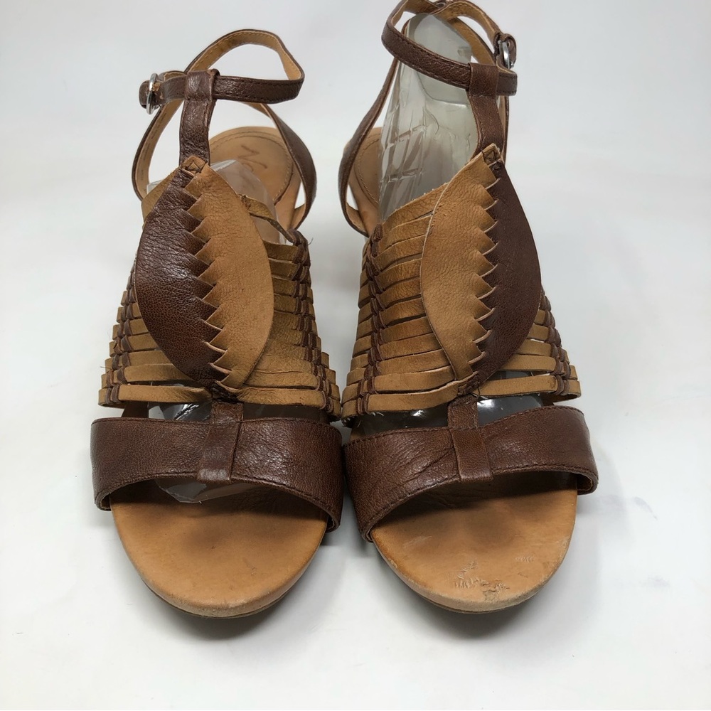 Naya Tova Boho Leather Sandals Size 11W